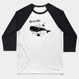 Dream Big Celestial Sperm Whale Baseball T-Shirt